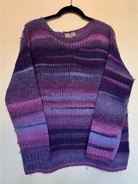 Berretti Purple Ombre Knit Sweater